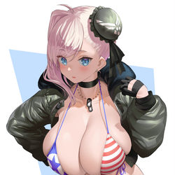 This is a pixiv picture whose title is U.S. Air Force武蔵ちゃん.