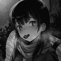 This is a pixiv picture whose title is 「…んっ。」🍫.