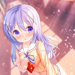 This is a pixiv picture whose title is チョコを渡したいチノちゃん.