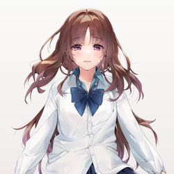 This is a pixiv picture whose title is おっとり系制服お姉ちゃん.