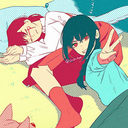 This is a pixiv picture whose title is ヨルの尻まくらにしてるナユタかわいい.