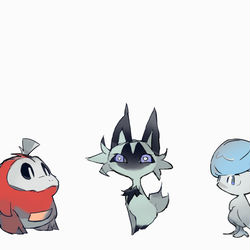 This is a pixiv picture whose title is Trio of Fate.