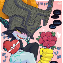 This is a pixiv picture whose title is Valentine's Day: Midna.