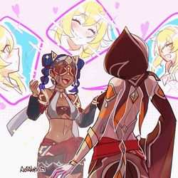 This is a pixiv picture whose title is JEHT & LUMINE #3.