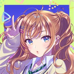 This is a pixiv picture whose title is ハーフツインちゃん.