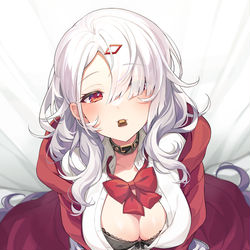 This is a pixiv picture whose title is キス待ち.