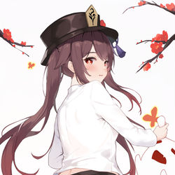 This is a pixiv picture whose title is 胡桃大腚子.