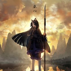 This is a pixiv picture whose title is 観心.