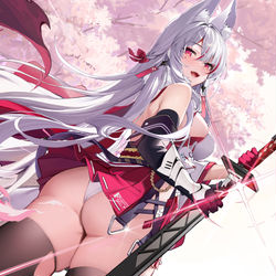 This is a pixiv picture whose title is 白羽.