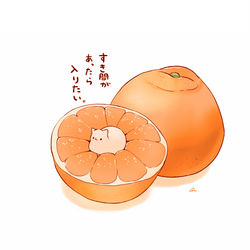 This is a pixiv picture whose title is いよかん.