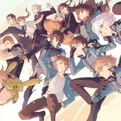 This is a pixiv picture whose title is 祝10周年.