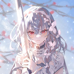 This is a pixiv picture whose title is ❄️.