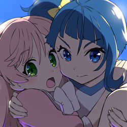 This is a pixiv picture whose title is お姫様抱っこ！プリキュア.