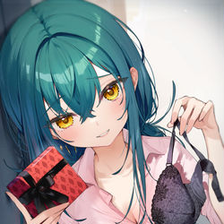 This is a pixiv picture whose title is どっちにする？.