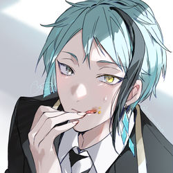 This is a pixiv picture whose title is 🍔.