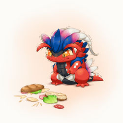 This is a pixiv picture whose title is サンドウィッチを落としたコライドン.