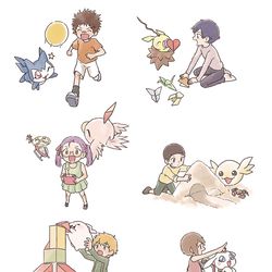 This is a pixiv picture whose title is 02幼年期.