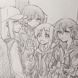 This is a pixiv picture whose title is 手描きぼざろlog2.