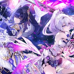 This is a pixiv picture whose title is 始源／終焉.