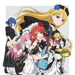 This is a pixiv picture whose title is 結束バンドメイド.