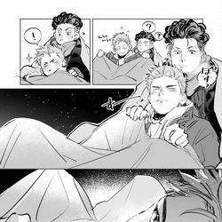 This is a pixiv picture whose title is 左手に輝く流れ星.
