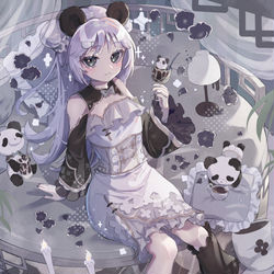 This is a pixiv picture whose title is ☕×🐼.