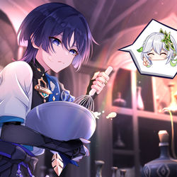This is a pixiv picture whose title is 流浪者生日快乐 | Happy Birthday.