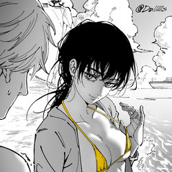 This is a pixiv picture whose title is Seaside.