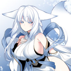 This is a pixiv picture whose title is 御白🦊❄.