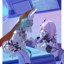 This is a pixiv picture whose title is エリメビ.