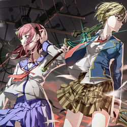 This is a pixiv picture whose title is ゆり×月歌.