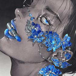 This is a pixiv picture whose title is 【誕生石シリーズ】SAPPHIRE.