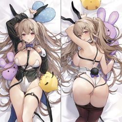 This is a pixiv picture whose title is 【告知】アンカレッジ抱き枕.
