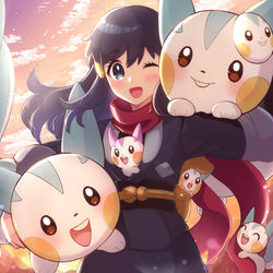 This is a pixiv picture whose title is パチリスハンター！！.