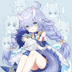 This is a pixiv picture whose title is 白露.