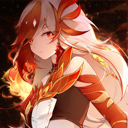 This is a pixiv picture whose title is 摸鱼x2.