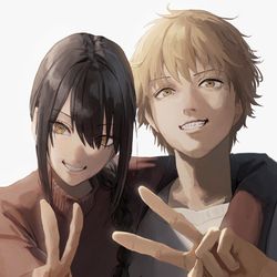 This is a pixiv picture whose title is ナユタ、デンジ.