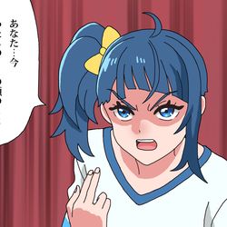 This is a pixiv picture whose title is ソラちゃんが自分を助けた憧れのヒーローの髪型をマネしていた場合.