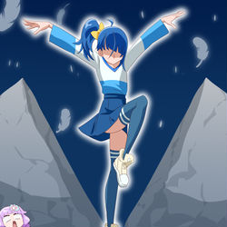 This is a pixiv picture whose title is 泣かないでエルちゃん！.
