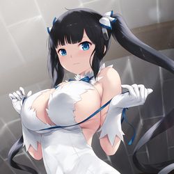 This is a pixiv picture whose title is ヘスティア.