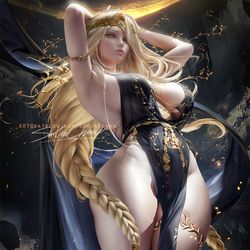 This is a pixiv picture whose title is 女王マリカ Queen Marika 玛莉卡.