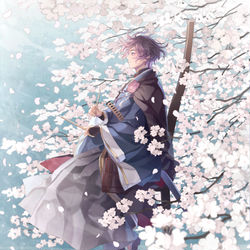 This is a pixiv picture whose title is 桜が待ち遠しい.