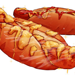 This is a pixiv picture whose title is ホットドッグ.