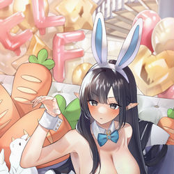 This is a pixiv picture whose title is うさぎ.