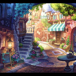 This is a pixiv picture whose title is ぐねぐね道.