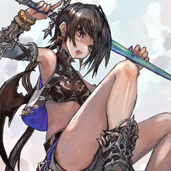 This is a pixiv picture whose title is 悪魔狩り.