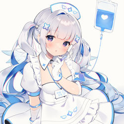 This is a pixiv picture whose title is 💙.