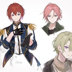 This is a pixiv picture whose title is あんスタ落書き.