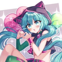 This is a pixiv picture whose title is 猫の日ミクさん.
