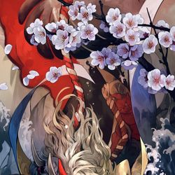 This is a pixiv picture whose title is 華のさかづき.